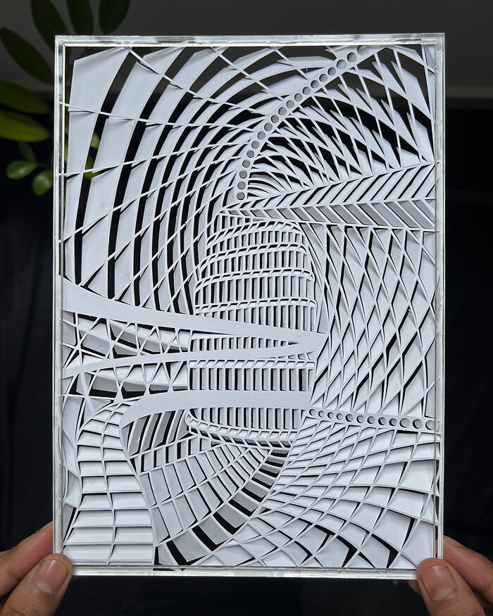 I Cut And Fold Paper To Make Perspective