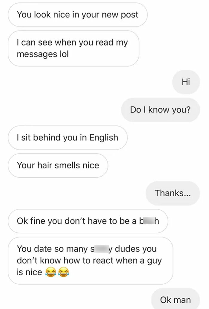 I’ve Never Talked To This Kid Before And He Just Randomly Messages Me