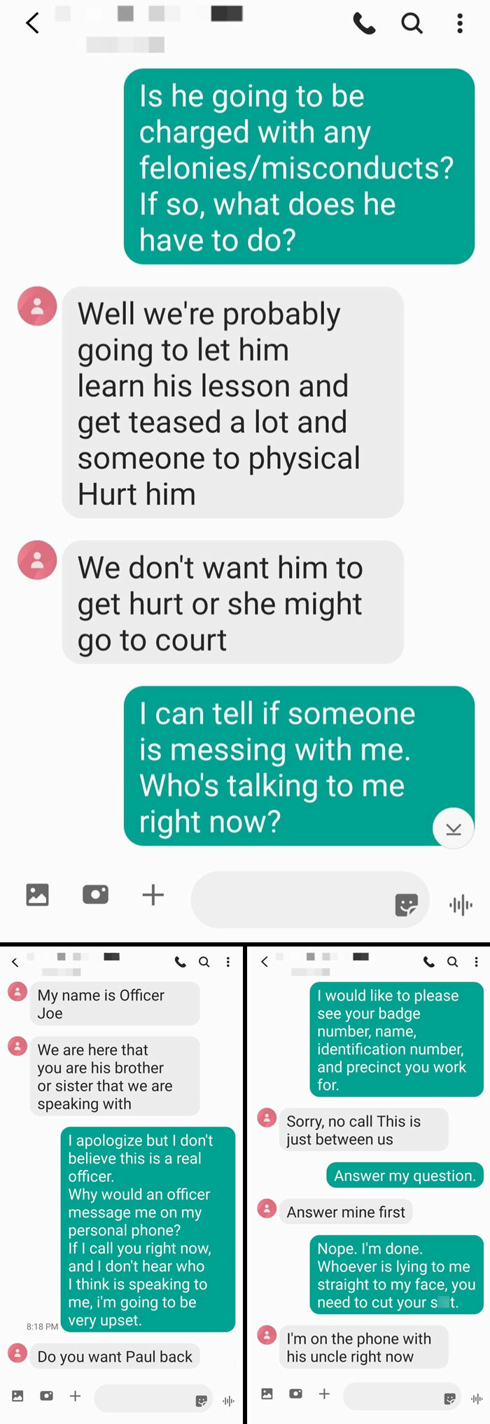 My Friend's Ex Faked Being Arrested To Get Her Attention