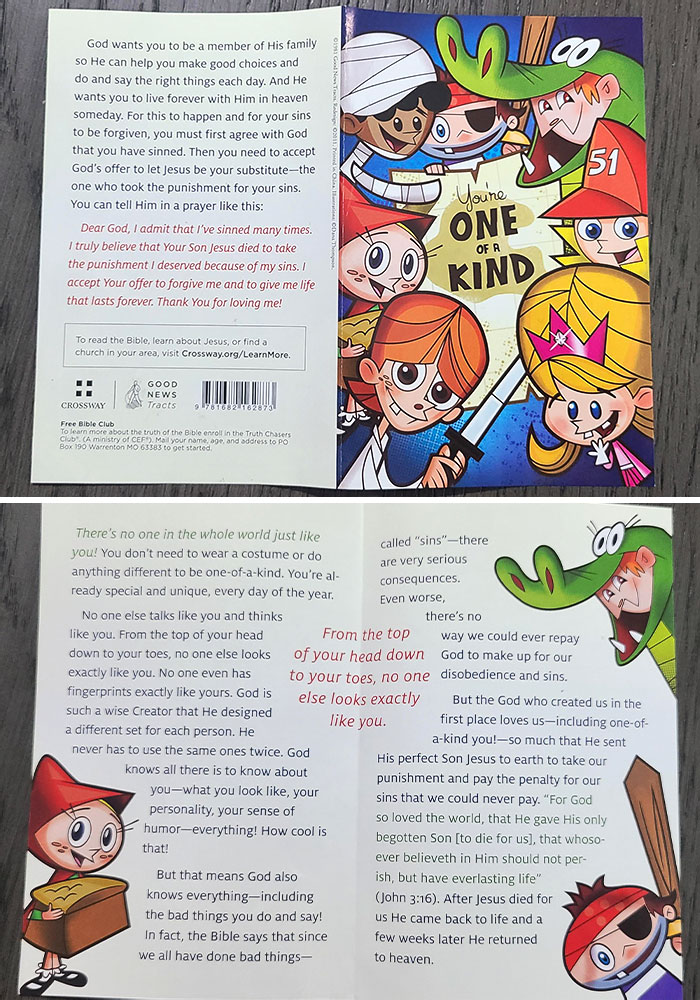 My Kid Got This Leaflet While Trick-Or-Treating