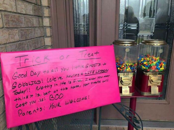 Making Kids Pay For Halloween Candy