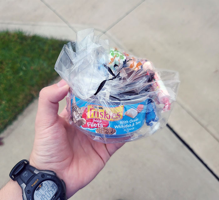 My Brother Got A Can Of Cat Food In His Halloween Candy