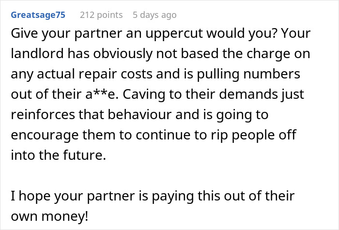“We Didn’t Agree With Paying $1,000”: Landlord Demands Compensation For A Scratch On The Floor “We Didn’t Agree With Paying $1,000”: Landlord Demands Compensation For A Scratch On The Floor