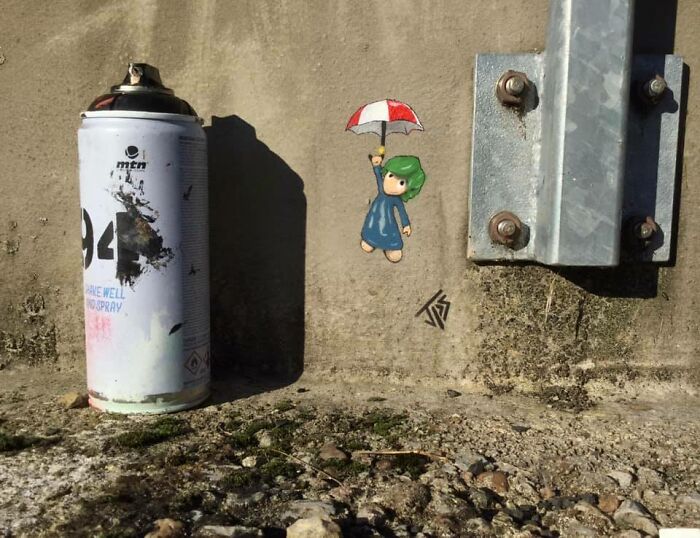 Artist Jps Creates Tiny Artworks With A Spraycan