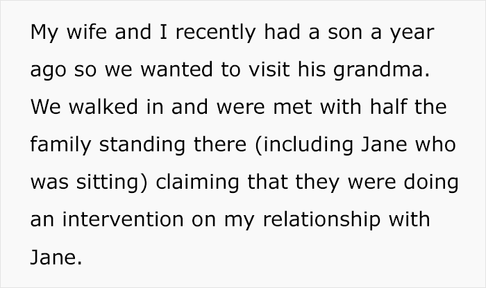 Man Visits Mom To Introduce Baby Son To Her, Is Met With Full-Blown Family Intervention Instead Man Visits Mom To Introduce Baby Son To Her, Is Met With Full-Blown Family Intervention Instead