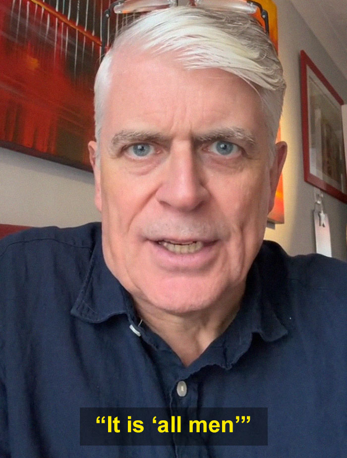"This Is Women's Experience Of Men": Guy Shares Why It's "All Men"