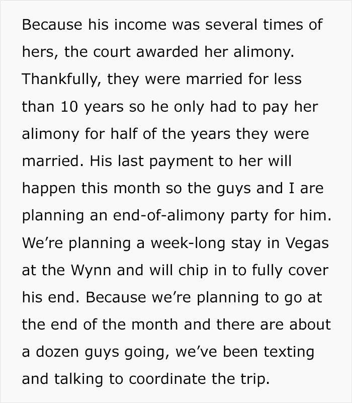 "This Sent My Girlfriend Into A Rage I&rsquo;ve Never Seen Before": Guy Throws "End Of Alimony" Party