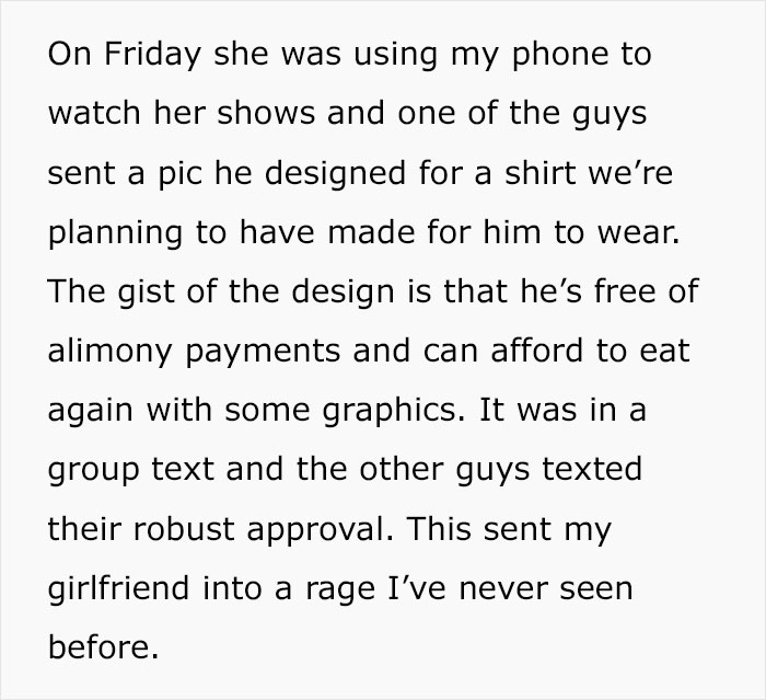 "This Sent My Girlfriend Into A Rage I&rsquo;ve Never Seen Before": Guy Throws "End Of Alimony" Party