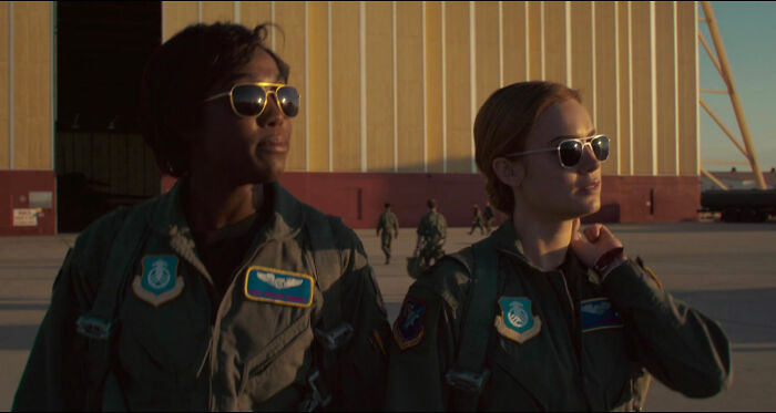 Maria Rambeau with Captain Marvel