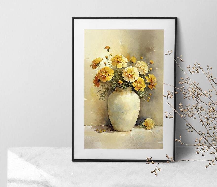 I Have Created Some Awesome October Birth Flowers Wall Art.