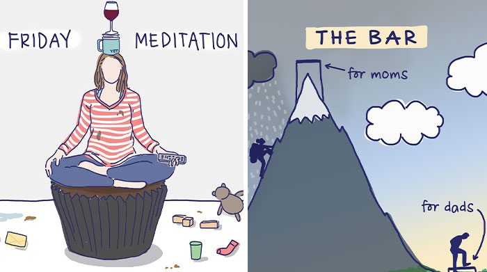 Artist Creates Mom Life Comics To Raise Awareness Of Double Standards And Household Inequality (30 Pics)