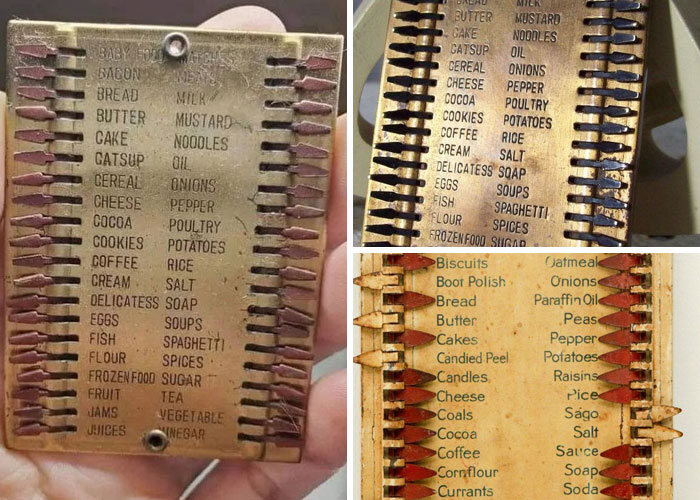 Reusable Shopping List From The 1950s