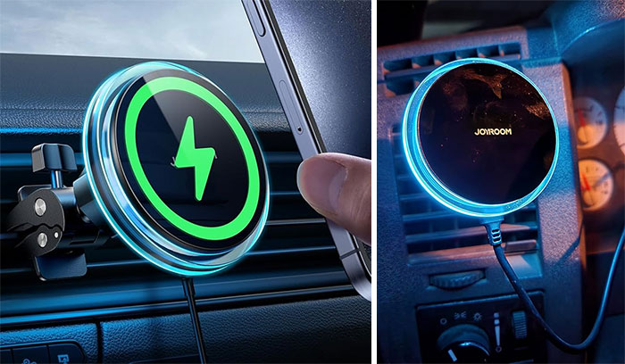 For Magsafe Car Mount Charger: Experience 15w fast wireless charging, maximum stability, and easy one-click operation to keep your phone powered up and secure.