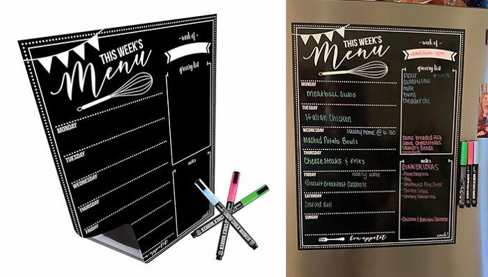 Plan Your Meals Ahead Of Time With A Magnetic Dry Erase Board, And Make It A Self-Care Goal To Eat Breakfast Every Day