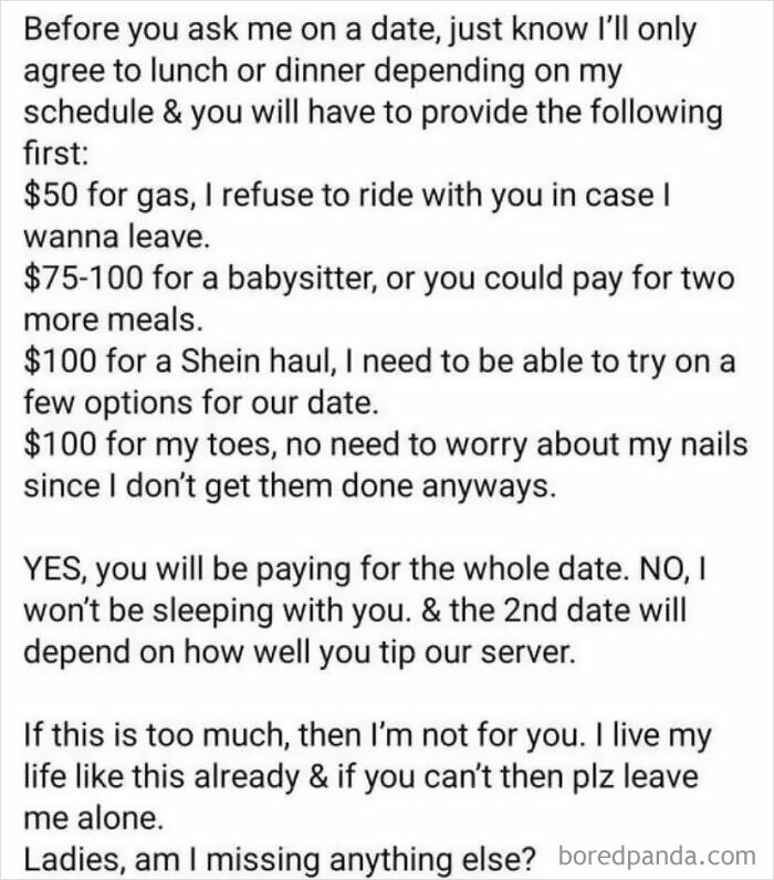 Is She Missing Anything Else?