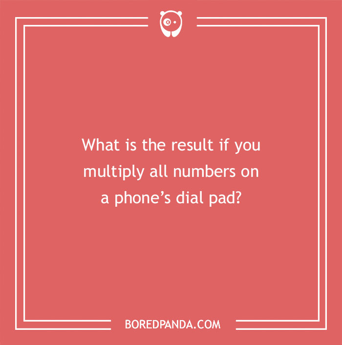 Image of a riddle about multiplying numbers on a phone's dial pad from Bored Panda.