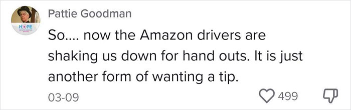 Amazon Driver Says Customers Should Put Out Snacks, People Don't Think It Should Be Expected