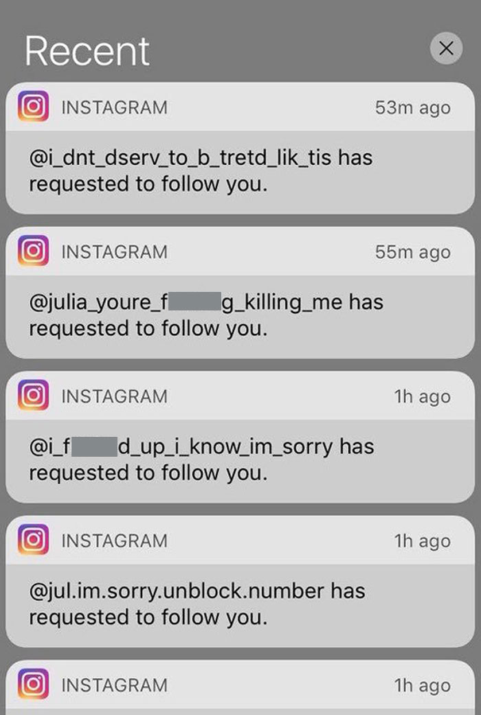 When You Block Your Ex So He Makes Fake Instagram Accounts To Contact You