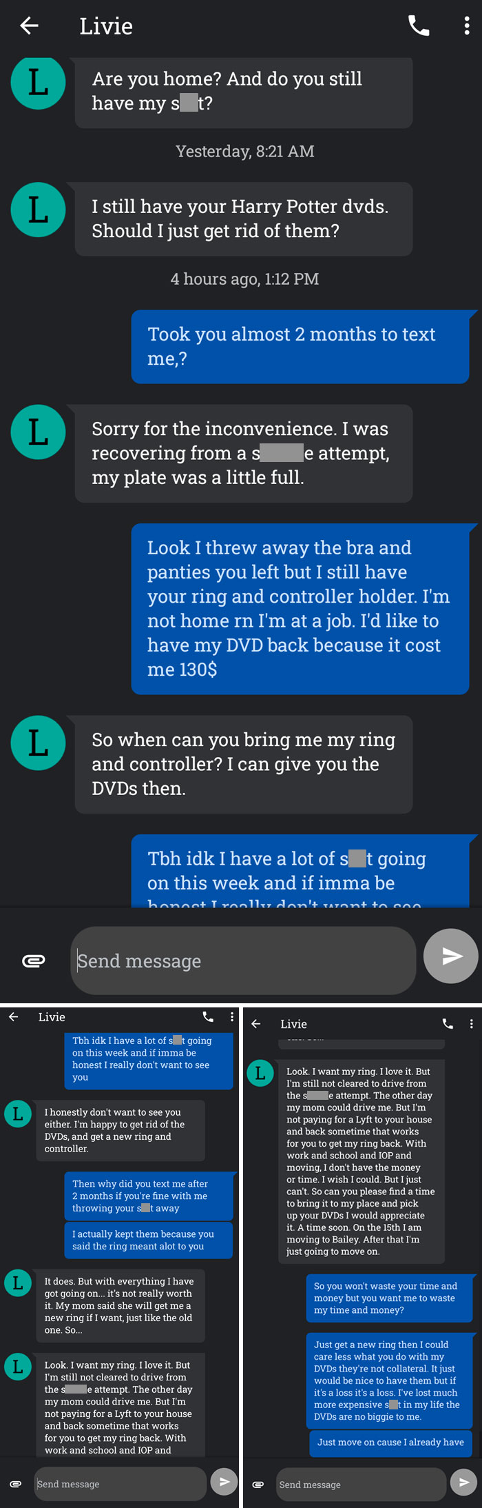 Ex Texted Me. Am I Wrong? Or Did I Do The Right Thing