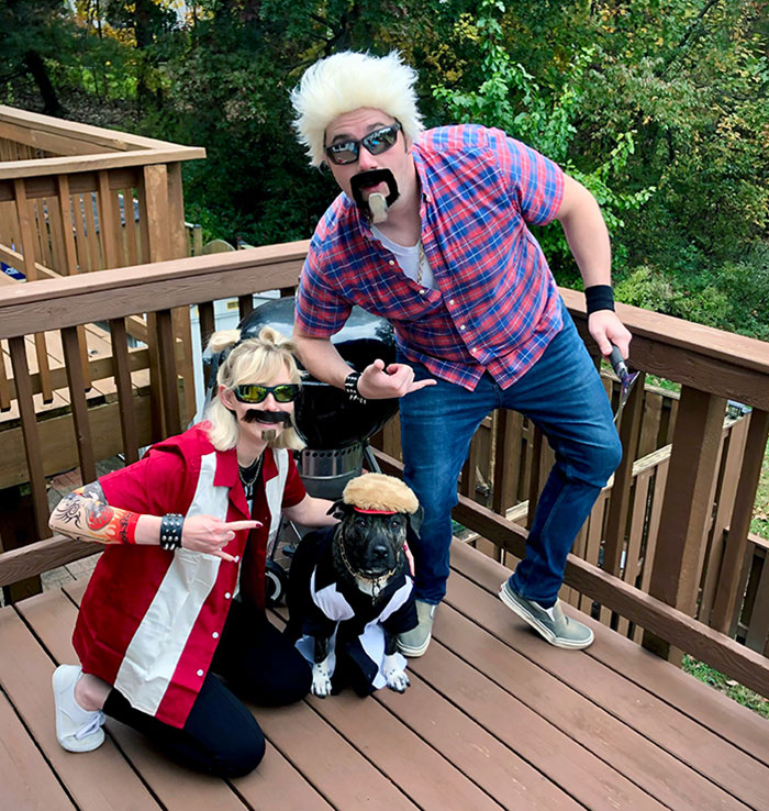 Guy Fieri, Girl Fieri And Dog Fieri