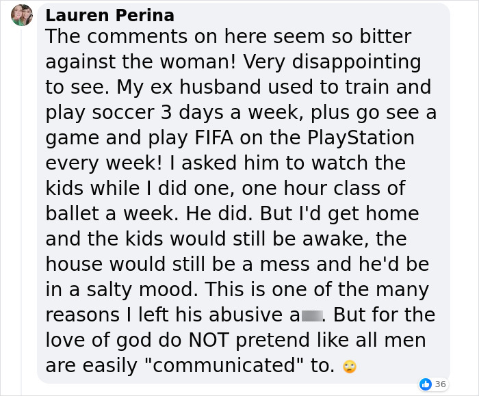 Mom Shares The Unfairness Of Female Vs. Male Hobbies Mom Shares The Unfairness Of Female Vs. Male Hobbies