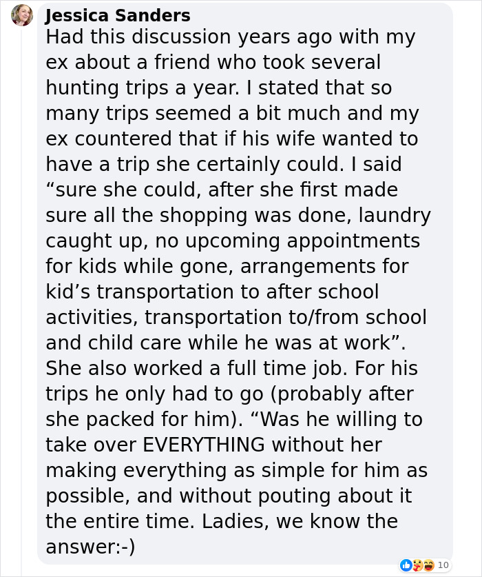 Mom Shares The Unfairness Of Female Vs. Male Hobbies Mom Shares The Unfairness Of Female Vs. Male Hobbies