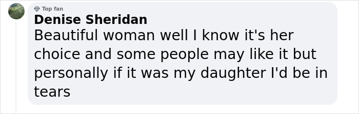 Comment on Britain's most tattooed woman's transformation, expressing personal opinions on tattoos and appearance. Comment on Britain's most tattooed woman's transformation, expressing personal opinions on tattoos and appearance.