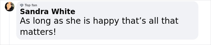 User comment about Britain’s most tattooed woman being happy. User comment about Britain’s most tattooed woman being happy.