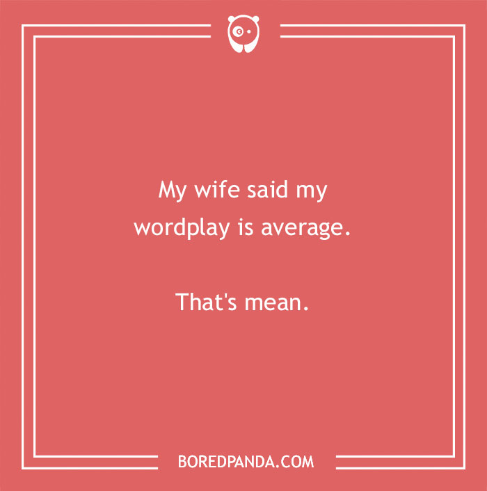 Play with words joke