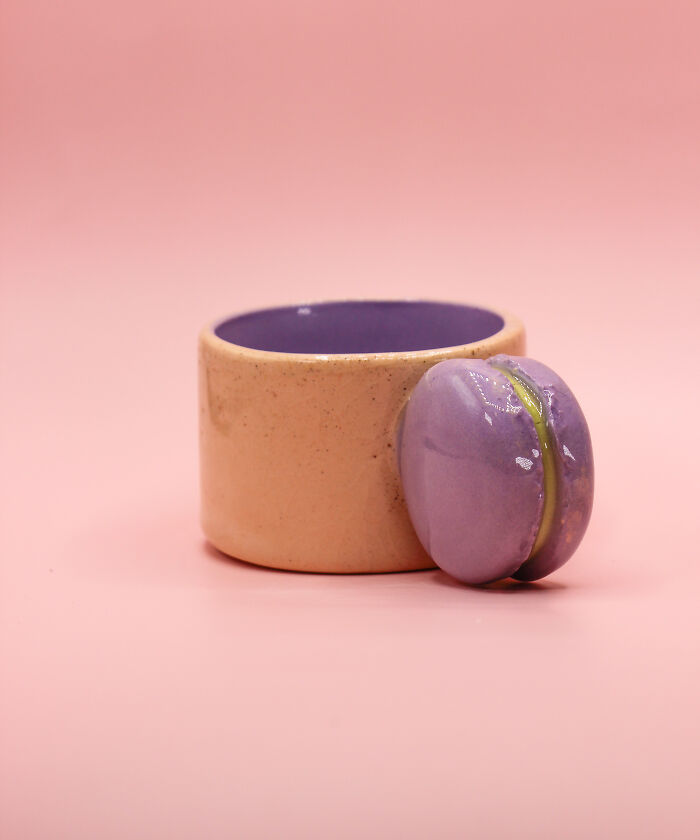 Small Espresso Cup With Macaron Handle