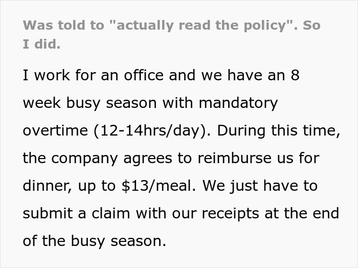 Employee Told To &ldquo;Actually Read The Company Policy&rdquo; Maliciously Complies, Gets Extra $300