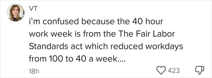 People Are Calling Out The 40-Hour Work Week After Woman Shares Exactly How We Ended Up Here People Are Calling Out The 40-Hour Work Week After Woman Shares Exactly How We Ended Up Here