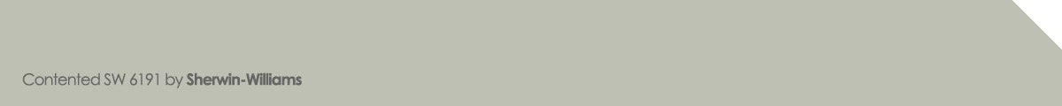 Contented SW 6191 paint swatch by Sherwin-Williams showcasing a popular 2024 paint color option beyond gray tones