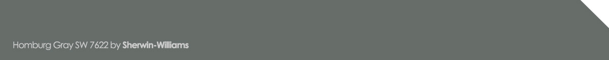 Homburg Gray SW 7622 paint color by Sherwin-Williams, a popular 2024 paint color option beyond just gray tones