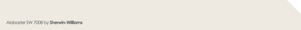 Alabaster SW 7008 paint sample by Sherwin-Williams showing a popular 2024 neutral color option beyond gray.