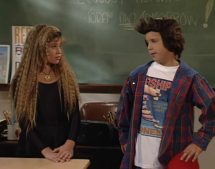 Topanga and Cory in Boy Meets World