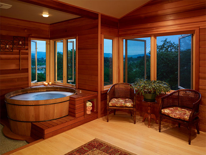 Japanese style soak tub Japanese style soak tub