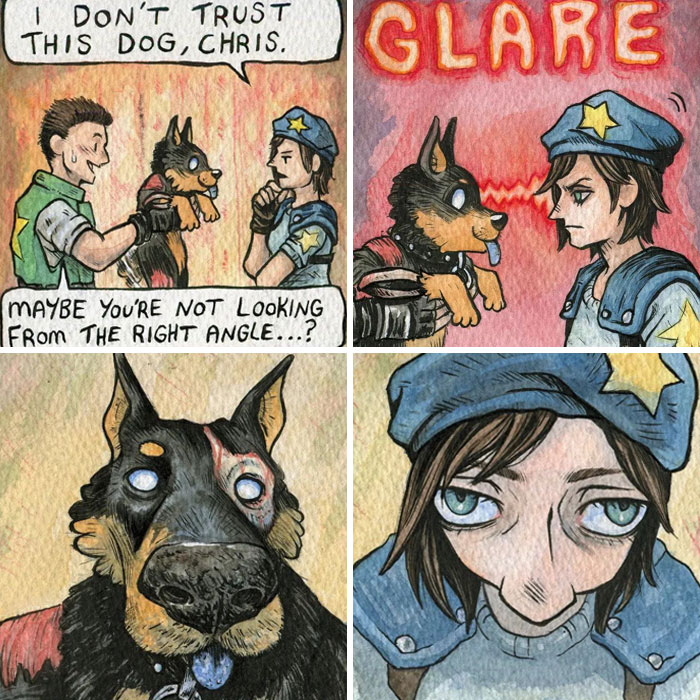 This Artist Creates Spooky Comics inspired By “Resident Evil” (30 Pics)