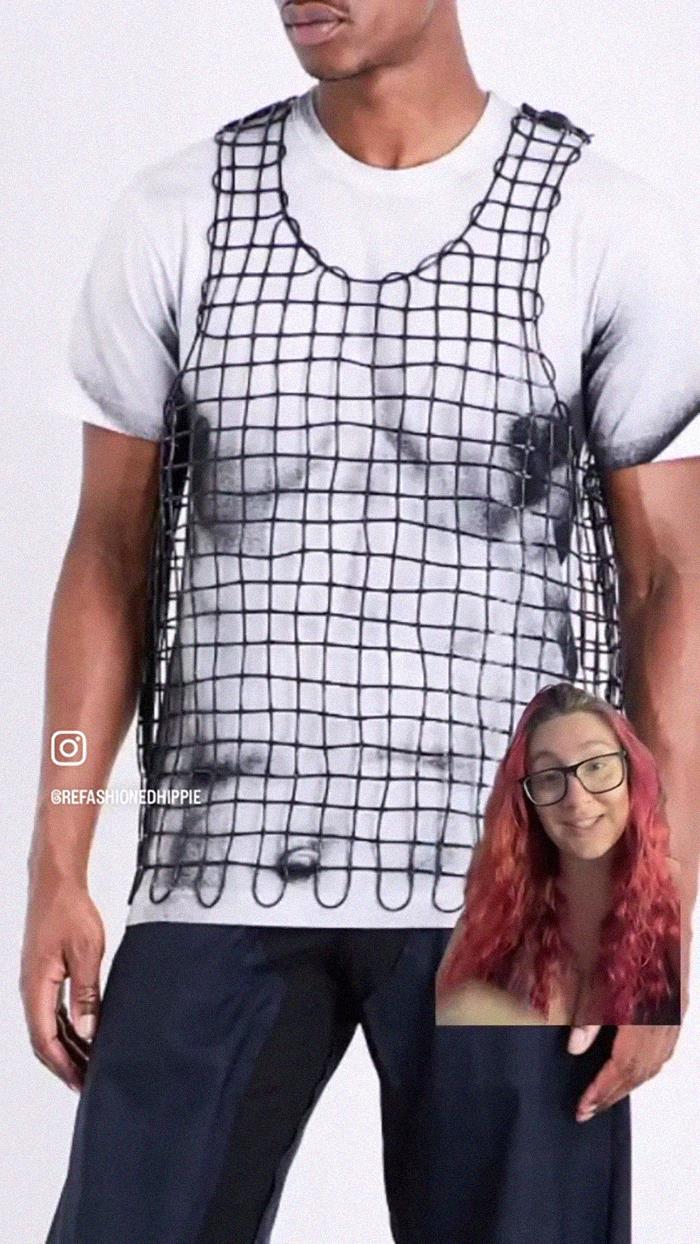 This Is $495, Not The Shirt Just This Rubber Woven Vest