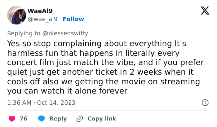 "Failed Parenting On Grand Display": Swifties&rsquo; Behavior At The Eras Tour Screenings Leaves Fans Annoyed