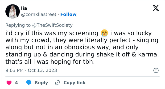 "Failed Parenting On Grand Display": Swifties&rsquo; Behavior At The Eras Tour Screenings Leaves Fans Annoyed