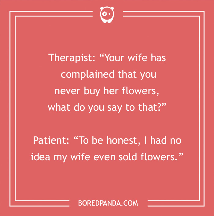 Joke on therapy