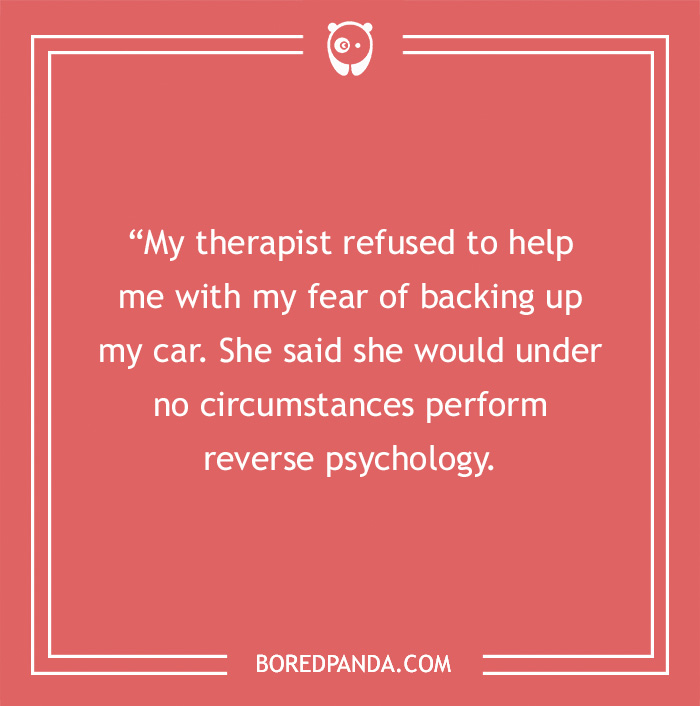 Joke on therapy