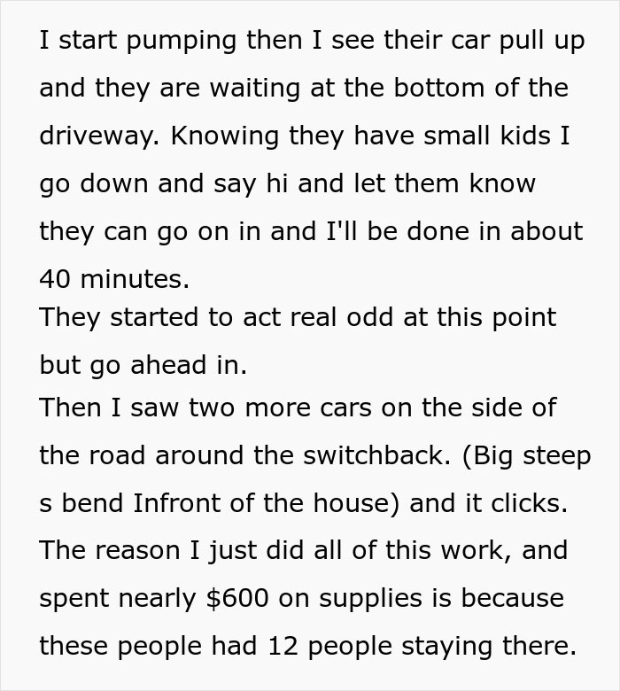 5-Person Family Goes Through 700 Gallons Of Water In 2 Days, Airbnb Owner Goes To Investigate