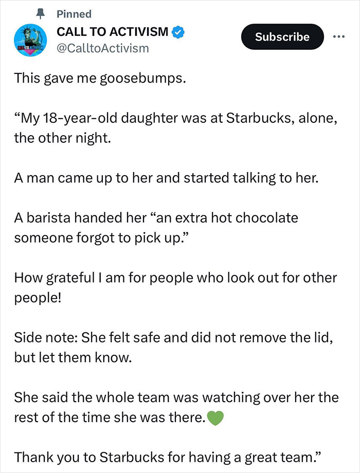 Starbucks Worker's "Secret Note" On A Cup To Save 18-Year-Old From A Random Guy Sparks Debate