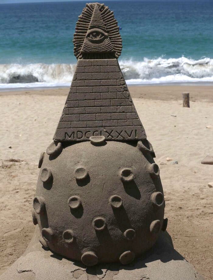 This Sand Art Found At The Beach