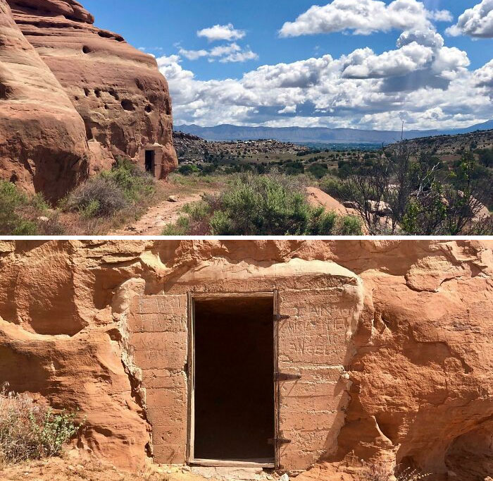 Stumbled Upon A Strange Doorway While Hiking In The High Desert Today