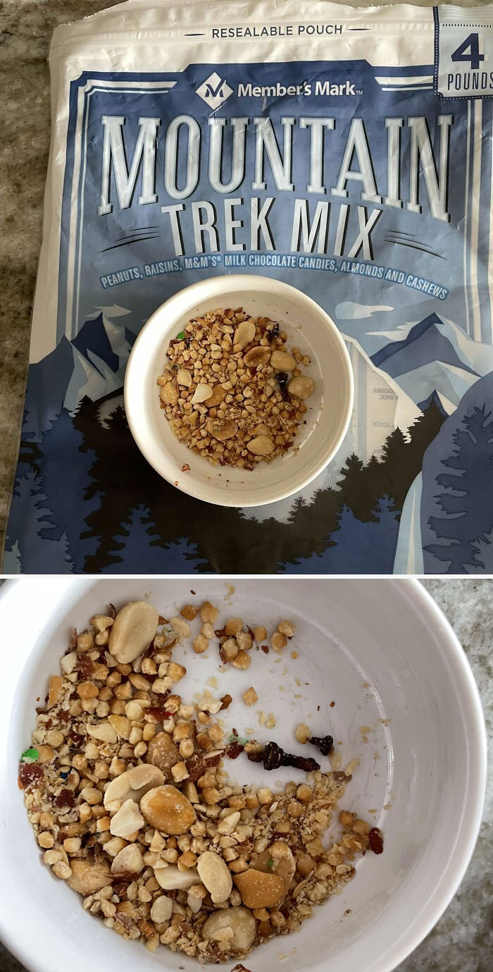 Ate A Huge Bag Of Members Mark Trail Mix For About 1 Month. Got To The Bottom And Found 3 Rusty Screws