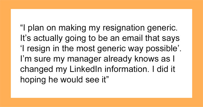 “I Resign In The Most Generic Way Possible”: Person Quits 20-Year Career After Boss’s “Feedback”