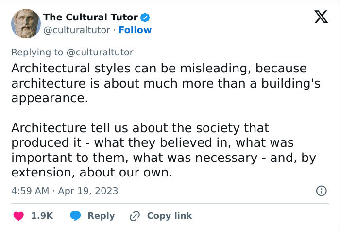 “Why Architecture Is Important”: X Account Explains The Significance Of Our Environments “Why Architecture Is Important”: X Account Explains The Significance Of Our Environments